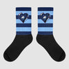 Jordan 5 SE “Georgetown” DopeSkill Sublimated Socks Horizontal Stripes Graphic Streetwear