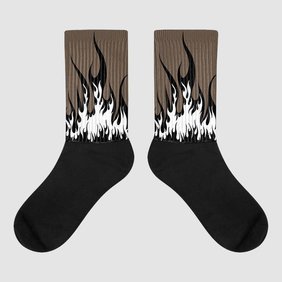 Jordan 1 Retro High OG Palomino DopeSkill Sublimated Socks FIRE Graphic Streetwear