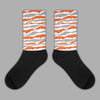 Jordan 3 Georgia Peach DopeSkill Sublimated Socks Abstract Tiger Graphic Streetwear
