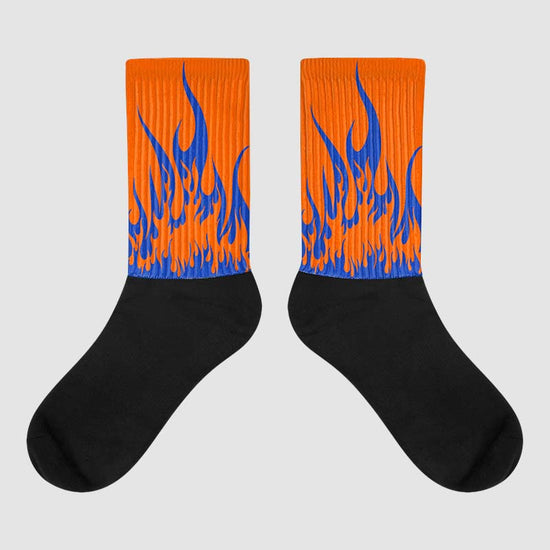 Dunk Low Futura Orange Blaze DopeSkill Sublimated Socks FIRE Graphic Streetwear