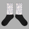 Jordan 2 Cement Grey DopeSkill Sublimated Socks Mushroom Graphic Streetwear