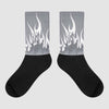 Jordan 14 Retro 'Stealth' DopeSkill Sublimated Socks FIRE Graphic Streetwear 