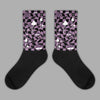 Jordan 2 “Mauve/Off-Noir” DopeSkill Sublimated Socks Mushroom Graphic Streetwear