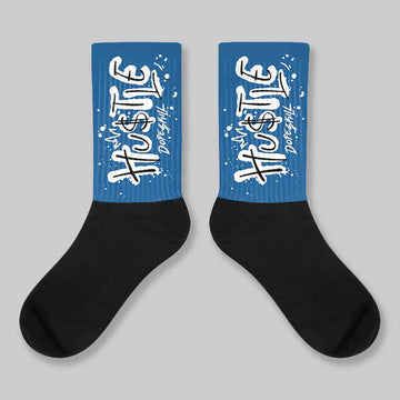 Storm Blue 1s 2025 DopeSkill Sublimated Sock Hustle Graphic
