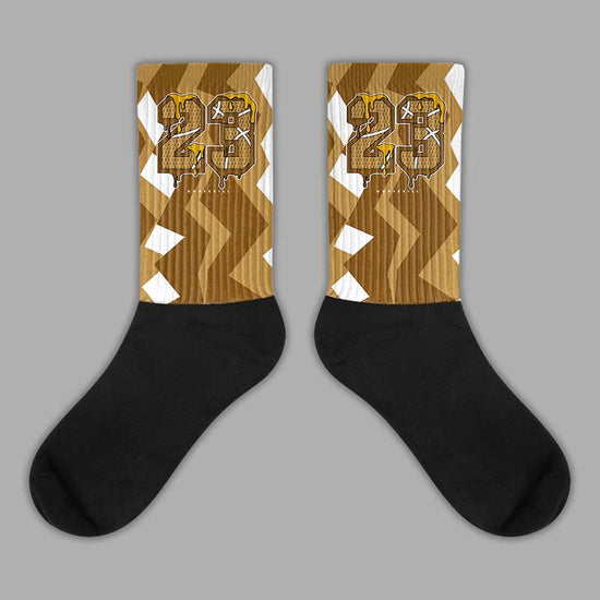 Jordan 13 Wheat 2023 DopeSkill Sublimated Socks ZicZac Streetwear