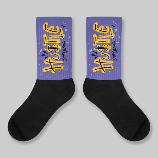 Lakers 4s DopeSkill Sublimated Sock Hustle Graphic