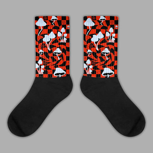 Jordan 6 Retro Toro Bravo DopeSkill Sublimated Socks Mushroom Graphic Streetwear