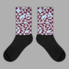 Jordan 5 Retro Burgundy (2023) DopeSkill Sublimated Socks Mushroom Graphic Streetwear