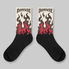 World’s Best Dad 3s DopeSkill Sublimated Socks FIRE Graphic