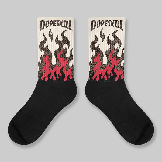 World’s Best Dad 3s DopeSkill Sublimated Socks FIRE Graphic