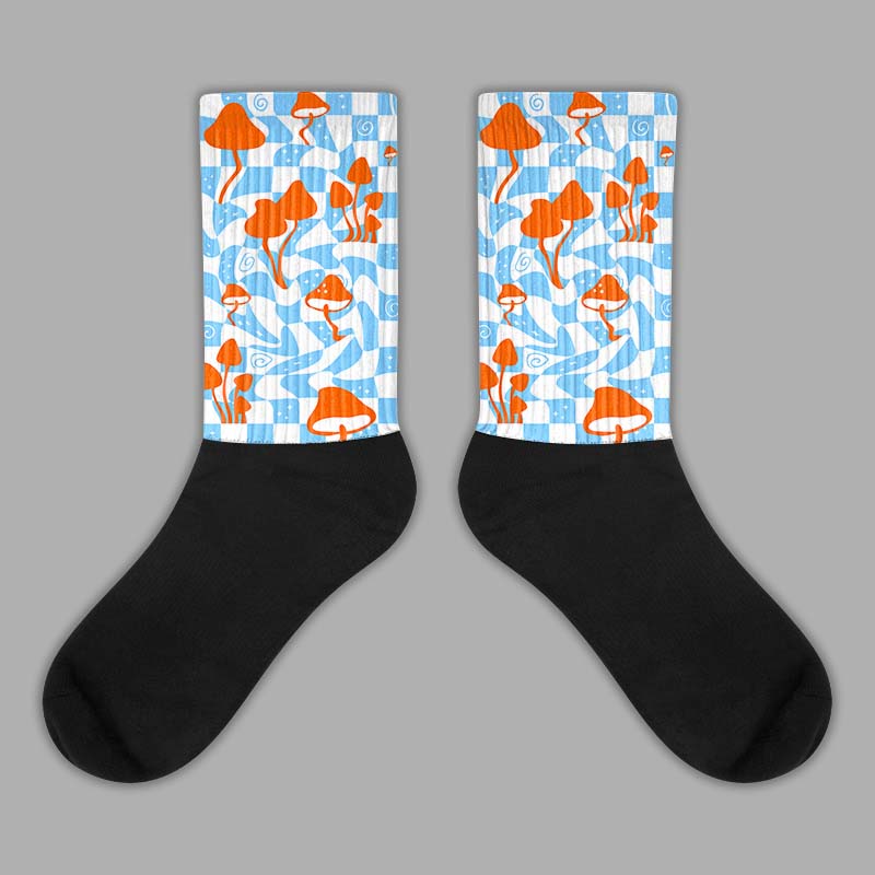 Dunk Low Futura University Blue DopeSkill Sublimated Socks Mushroom Graphic Streetwear