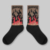 Olive 9s DopeSkill Sublimated Socks FIRE Graphic