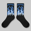 Awake NY x Racer Blue 5s DopeSkill Sublimated Sock FIRE Graphic