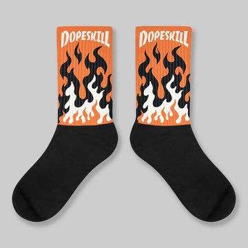 Shattered Backboard 1s DopeSkill Sublimated Sock FIRE Graphic