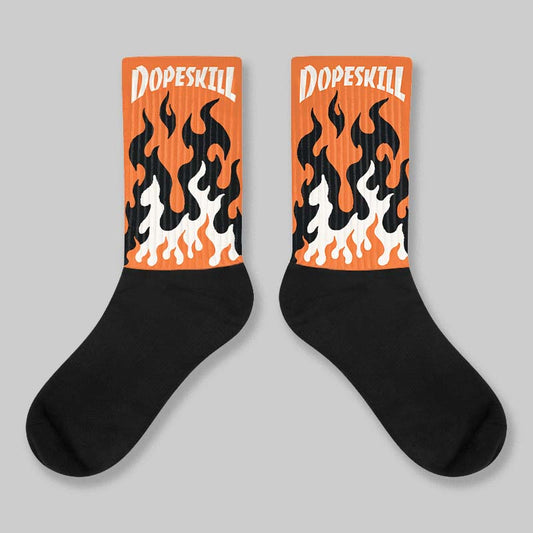 Shattered Backboard 1s DopeSkill Sublimated Sock FIRE Graphic