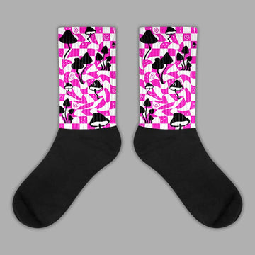 Dunk Low GS “Active Fuchsia” DopeSkill Sublimated Socks Mushroom Graphic Streetwear