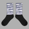 Jordan 5 Retro Low Indigo Haze DopeSkill Sublimated Socks Abstract Tiger Graphic Streetwear