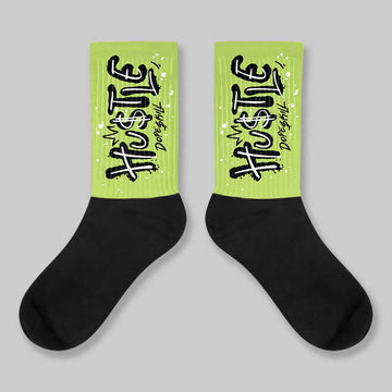 Bright Cactus 13s DopeSkill Sublimated Sock Hustle Graphic