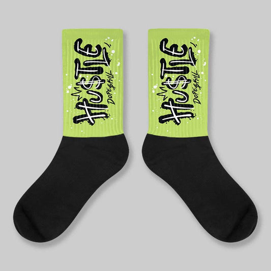 Bright Cactus 13s DopeSkill Sublimated Sock Hustle Graphic