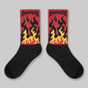 Golf “Last Shot” 14s DopeSkill Sublimated Sock FIRE Graphic