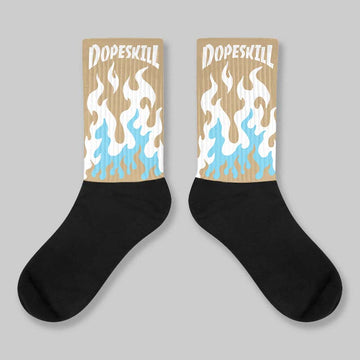 “H-Town” 11s DopeSkill Sublimated Sock FIRE Graphic