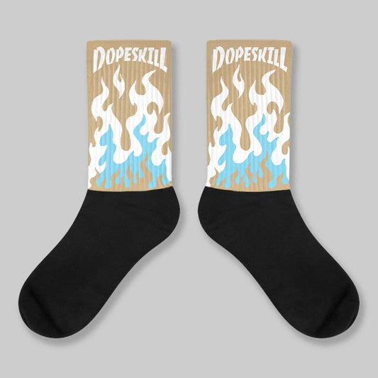 “H-Town” 11s DopeSkill Sublimated Sock FIRE Graphic