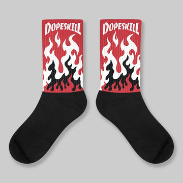 Chicago OG 1s DopeSkill Sublimated Sock FIRE Graphic