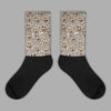 Jordan 1 High OG “Latte” DopeSkill Sublimated Socks Slime Graphic Streetwear