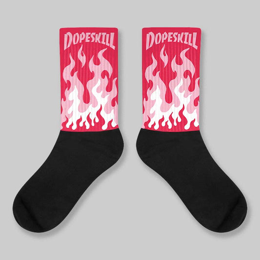 Dunk Valentine's Day DopeSkill Sublimated Sock FIRE Graphic