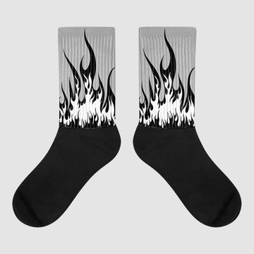 Jordan 1 Low OG “Shadow” DopeSkill Sublimated Socks FIRE Graphic Streetwear