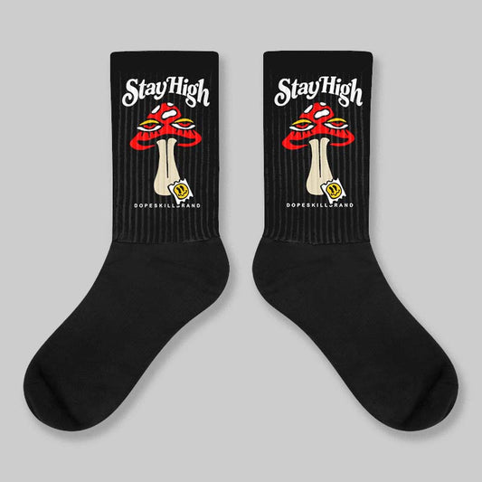 Black and White Collection DopeSkill Sublimated Socks Stay High Graphic