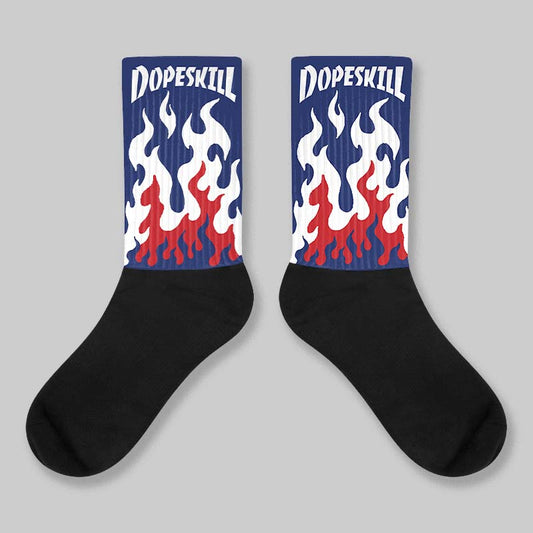 Rare Air 11s DopeSkill Sublimated Sock FIRE Graphic