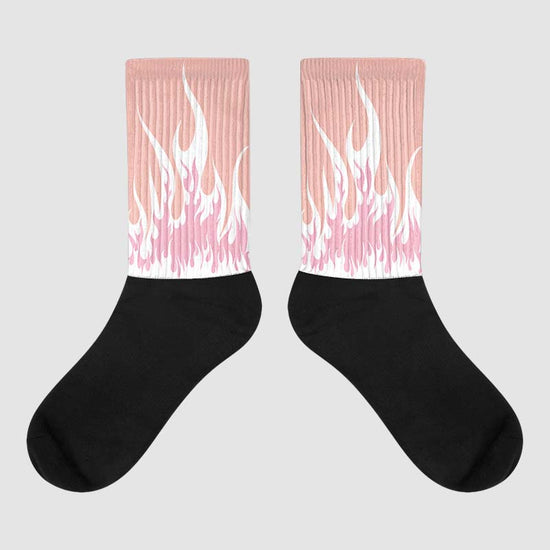 Jordan 11 Low “Legend Pink” DopeSkill Sublimated Socks FIRE Graphic Streetwear