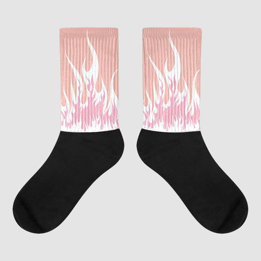 Jordan 11 Low “Legend Pink” DopeSkill Sublimated Socks FIRE Graphic Streetwear