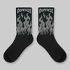 Black Cat 4s DopeSkill Sublimated Sock FIRE Graphic
