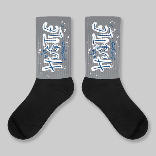 Flint Grey 9s DopeSkill Sublimated Sock Hustle Graphic