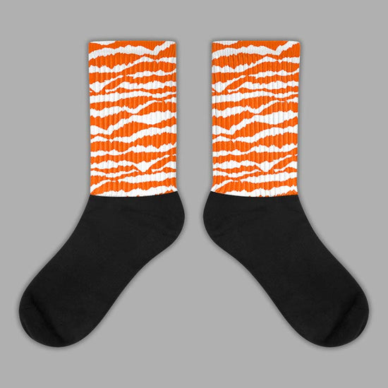 MSCHF Super Normal 2 Orange Milk DopeSkill Sublimated Socks Abstract Tiger Graphic Streetwear