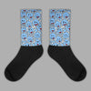 Jordan 9 Powder Blue DopeSkill Sublimated Socks Slime Graphic Streetwear