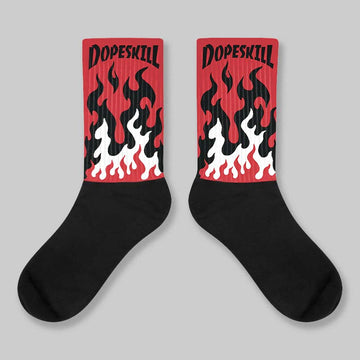 “Bloodline” 12s DopeSkill Sublimated Socks FIRE Graphic