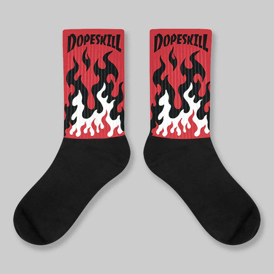 “Bloodline” 12s DopeSkill Sublimated Socks FIRE Graphic