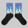 Aqua 8s DopeSkill Sublimated Sock FIRE Graphic