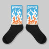 UNC Reimagined 1s DopeSkill Sublimated Sock FIRE Graphic