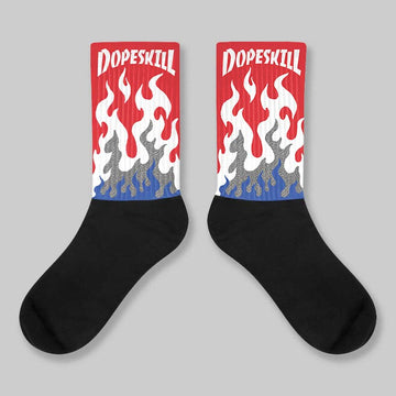 Seoul 2.0 3s DopeSkill Sublimated Sock FIRE Graphic