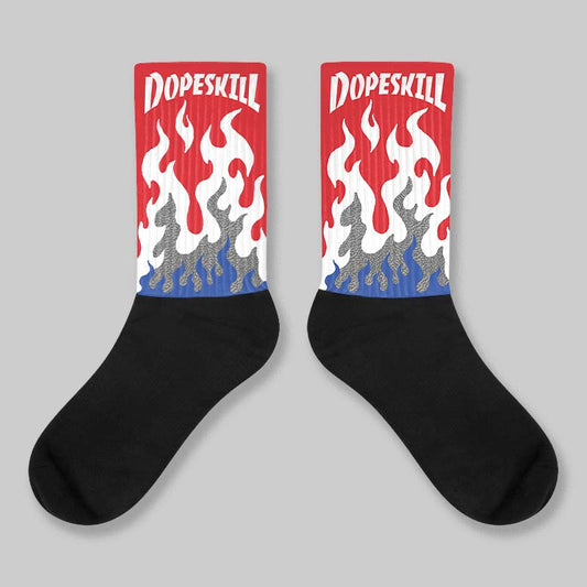 Seoul 2.0 3s DopeSkill Sublimated Sock FIRE Graphic