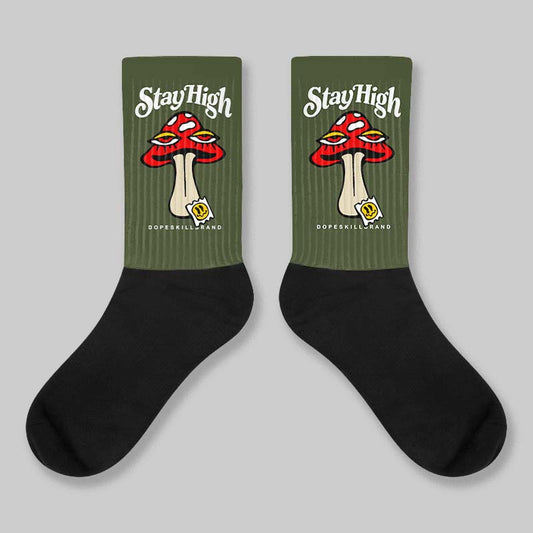 Olive Collection DopeSkill Sublimated Socks Stay High Graphic