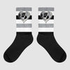 Jordan 1 Retro Low OG Black Cement DopeSkill Sublimated Socks Horizontal Stripes Graphic Streetwear