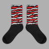 Jordan Spizike Low Bred DopeSkill Sublimated Socks Abstract Tiger Graphic Streetwear 