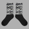 Jordan 1 Retro Low OG Black Cement DopeSkill Sublimated Socks Abstract Tiger Graphic Streetwear