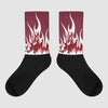 Jordan 1 Retro High OG “Team Red” DopeSkill Sublimated Socks FIRE Graphic Streetwear