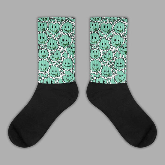 Jordan 1 High OG Green Glow DopeSkill Sublimated Socks Slime Graphic Streetwear